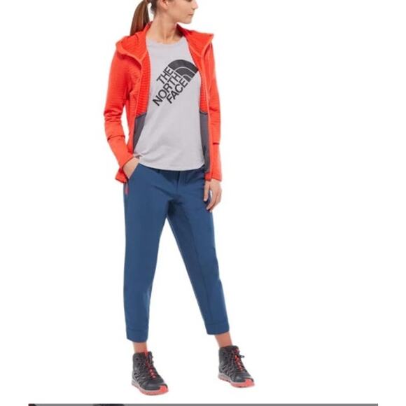 The North Face Women's Inlux Cropped Size 2 Blue Outdoor‎ Hiking Camping Pants - Picture 1 of 13
